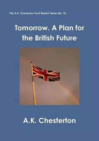 Tomorrow. A Plan for the British Future cover