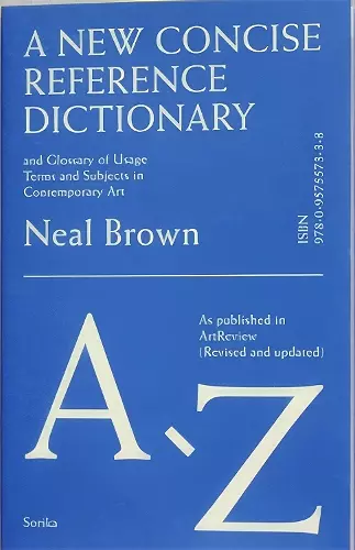 A New Concise Reference Dictionary of Art cover