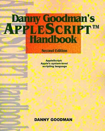 Danny Goodman's Applescript Handbook cover