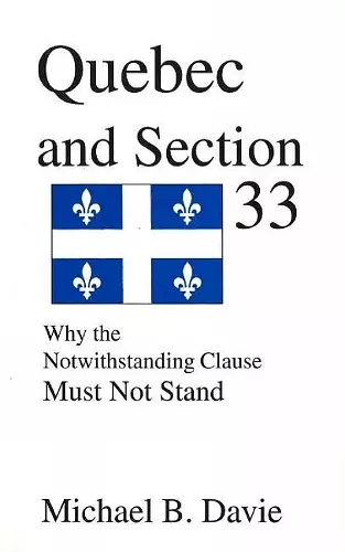 Quebec and Section 33 cover