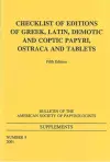 Checklist of Editions of Greek and Latin Papyri, Ostraca and Tablets cover