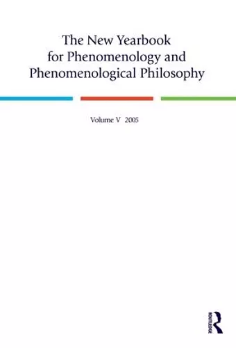 The New Yearbook for Phenomenology and Phenomenological Philosophy cover