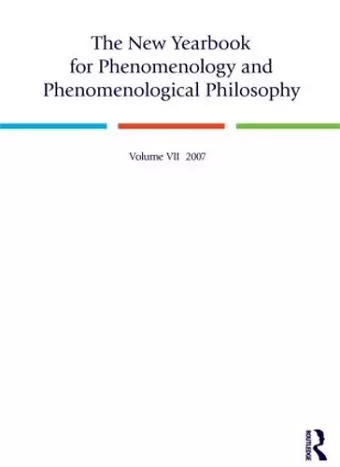 The New Yearbook for Phenomenology and Phenomenological Philosophy cover