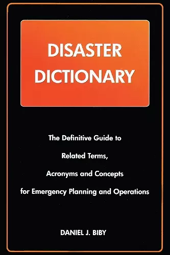 Disaster Dictionary cover