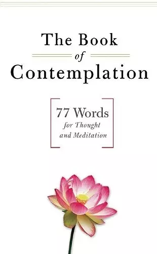 The Book of Contemplation cover