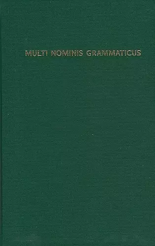 Multi Nominis Grammaticus cover