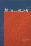 This We Can Say cover