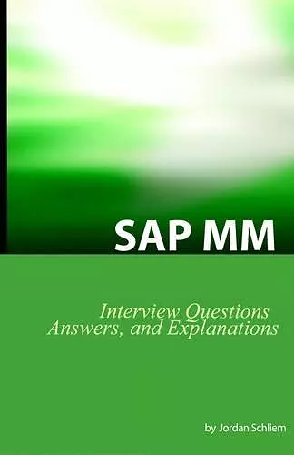 SAP MM Certification and Interview Questions cover