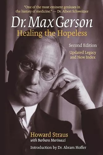 Dr. Max Gerson Healing the Hopeless cover