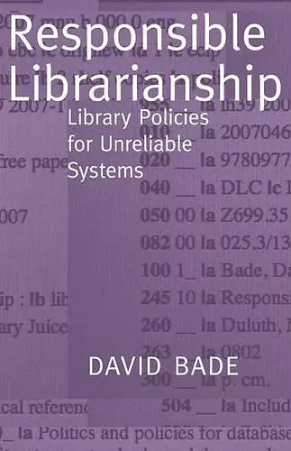 Responsible Librarianship cover