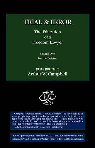 Trial & Error: The Education of a Freedom Lawyer, Vol. I cover