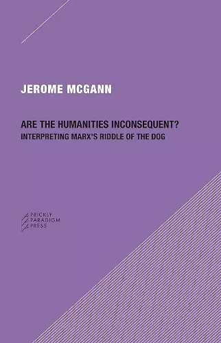 Are the Humanities Inconsequent? cover