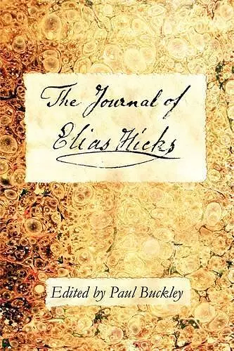 The Journal of Elias Hicks cover