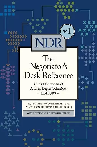 The Negotiator's Desk Reference cover