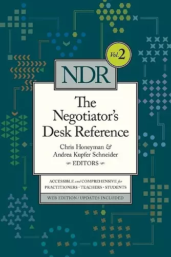 The Negotiator's Desk Reference cover