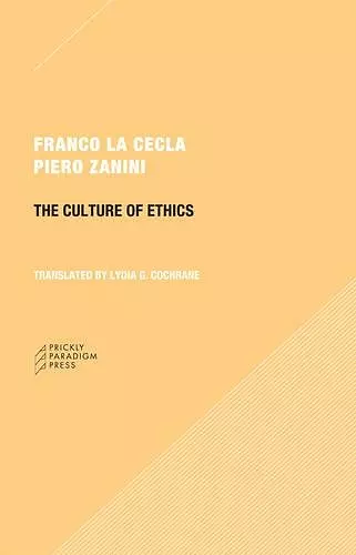 The Culture of Ethics cover