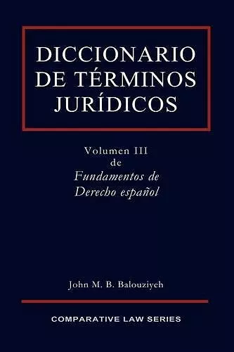 Diccionario De Terminos Juridicos cover