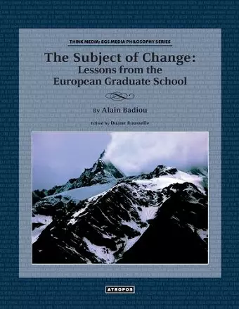 The Subject of Change cover
