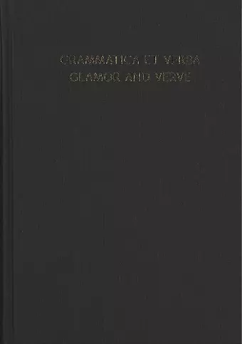 Grammatica et Verba--Glamor and Verve cover