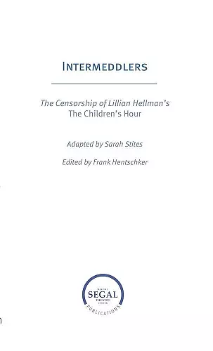 Intermeddlers: The Censorship of Lillian Hellman's The Children's Hour cover