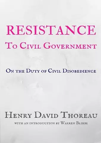 Resistance to Civil Government cover