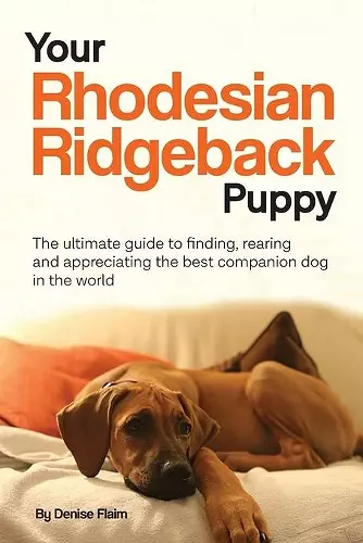 Your Rhodesian Ridgeback Puppy cover