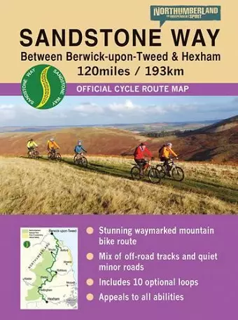 Sandstone Way Cycle Route Map - Northumberland cover