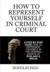 How to Represent Yourself in Criminal Court cover