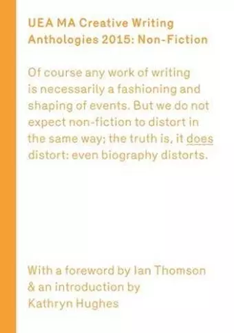 UEA 2015 Creative Writing Anthology Prose Non-Fiction cover