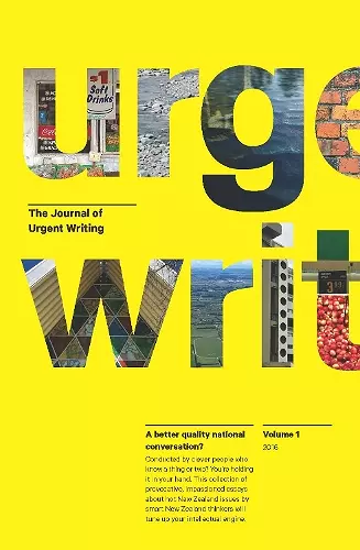 The Journal of Urgent Writing 2016 cover