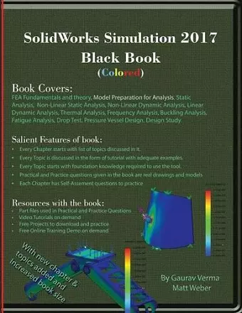 SolidWorks Simulation 2017 Black Book (Colored) cover