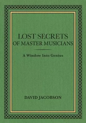 Lost Secrets of Master Musicians cover