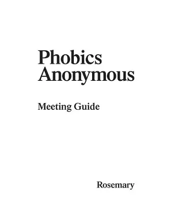 Phobics Anonymous cover