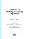 Guidelines for Drafting and Editing Legislation cover