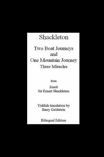 Shackleton's Three Miracles cover