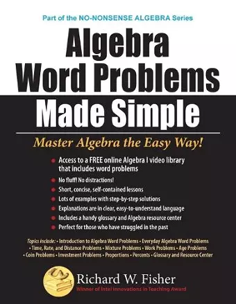 Algebra Word Problems Made Simple cover