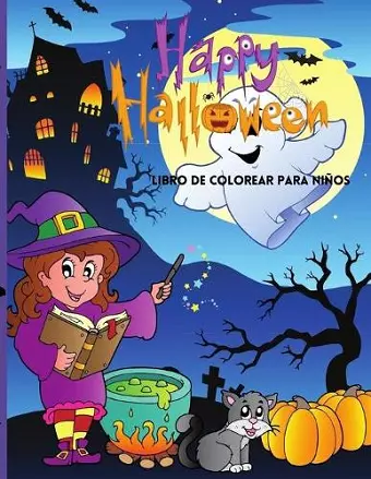 Happy Halloween Libro de colorear para niños cover