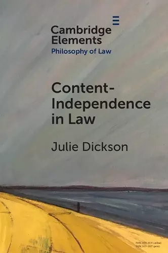 Content-Independence in Law cover