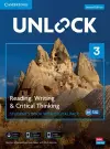 Unlock Level 3 Reading, Writing and Critical Thinking Student's Book with Digital Pack cover