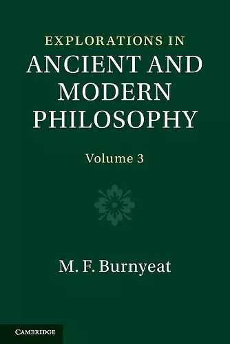 Explorations in Ancient and Modern Philosophy: Volume 3 cover