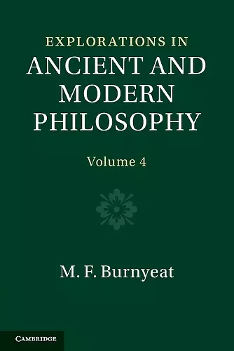 Explorations in Ancient and Modern Philosophy: Volume 4 cover