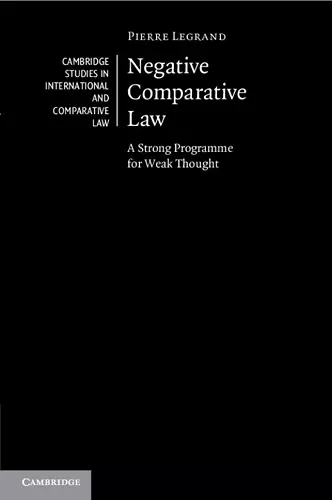 Negative Comparative Law cover