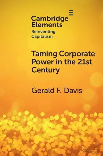 Taming Corporate Power in the 21st Century cover