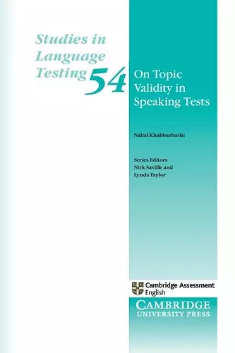 On Topic Validity in Speaking Tests cover