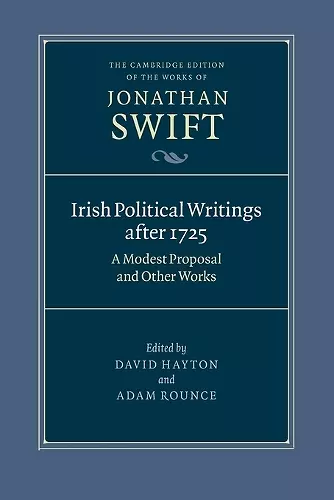 Irish Political Writings after 1725 cover