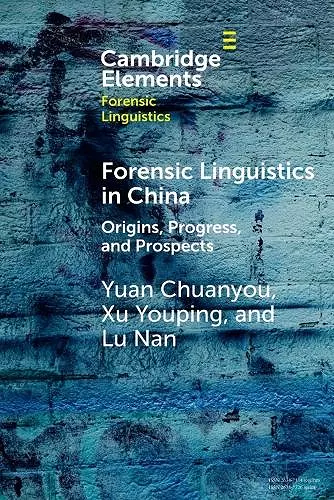 Forensic Linguistics in China cover