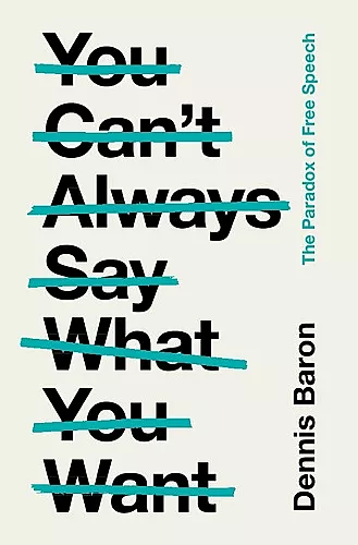 You Can't Always Say What You Want cover