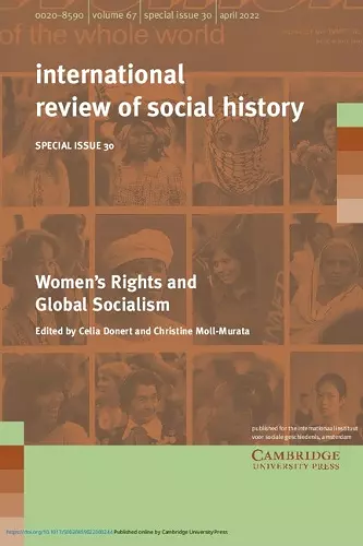 Women's Rights and Global Socialism: Volume 30, Part 1 cover