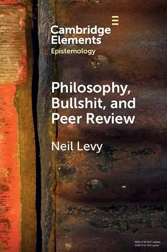 Philosophy, Bullshit, and Peer Review cover