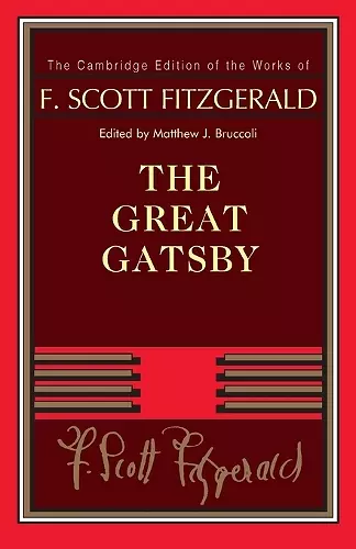 F. Scott Fitzgerald: The Great Gatsby cover